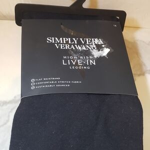 Simply Vera Vera Wang High-Rise Black Leggings